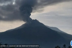 Gunung Lewotobi Meletus