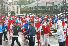 Senam Massal dan Pemberian Bantuan Sembako Meriahkan Peringatan HKG PKK ke-53 di Rejang Lebong