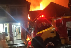 Breaking News, Kebakaran Melanda Empat Rumah di Talang Benih Curup, Kerugian Ditaksir Ratusan Juta