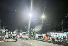 Pemasangan LPJU Berlanjut ke Sukaraja