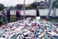 2,7 Juta Batang Rokok Ilegal Diamankan Kantor Bea Cukai Bengkulu, Terhitung 