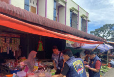 Polres Rejang Lebong Cek Sembako, Harga Bawang di Pasaran Terpantau Stabil