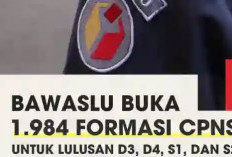 Bawaslu Buka Seleksi CPNS, Kuotanya 1.984 Orang : Berikut Formasi, Gaji dan Tugasnya!