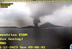 Anak Krakatau Erupsi 3 Kali Dalam 24 Jam