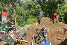 Kodim 0409/RL Bangun 6 Jembatan Merah Putih Tahap V dan VI 