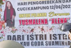 Viral! Papan Bunga Memperingati 1 Tahun Penggerebekan Pelakor di Rejang Lebong