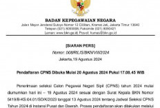 Siaran Pers BKN Tentang Pendaftaran CPNS