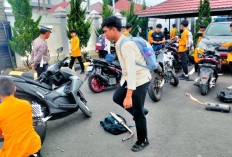  14 Motor Pelajar di Curup Diamankan Lantaran Gunakan Knalpot Brong