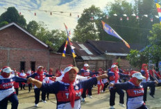 Desa Suban Ayam Gelar Senam Bersama dan Donor Darah Meriahkan HUT RI ke-80