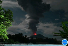 Gunung Ibu di Maluku Erupsi, Tinggi Abu Sampai 4000 Meter