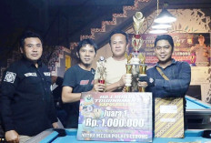 Wartawan BE Juarai Billiard Kapolres Cup