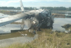 Pesawat SAM Air Jatuh di Bandara Bumi Panua Pohuwato, 4 Orang Tewas 