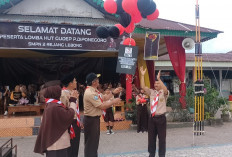 HUT Gudep, SMPN 2 RL Gelar Perjusami, 7 Penggalang Garuda Dilantik