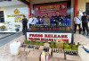 OPS Pekat Nala II Tahun 2025, Polisi Amankan Ratusan Botol Miras dan Puluhan Gas Elpiji